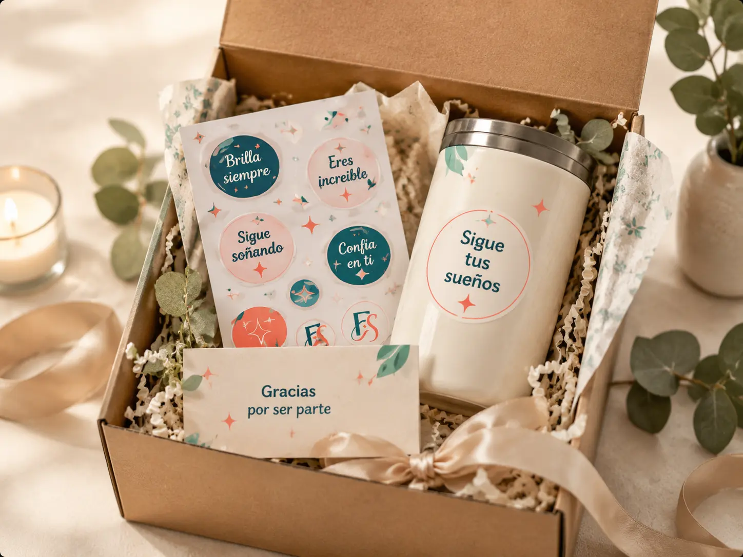 Kit coordinado de recuerdos y detalles para celebración